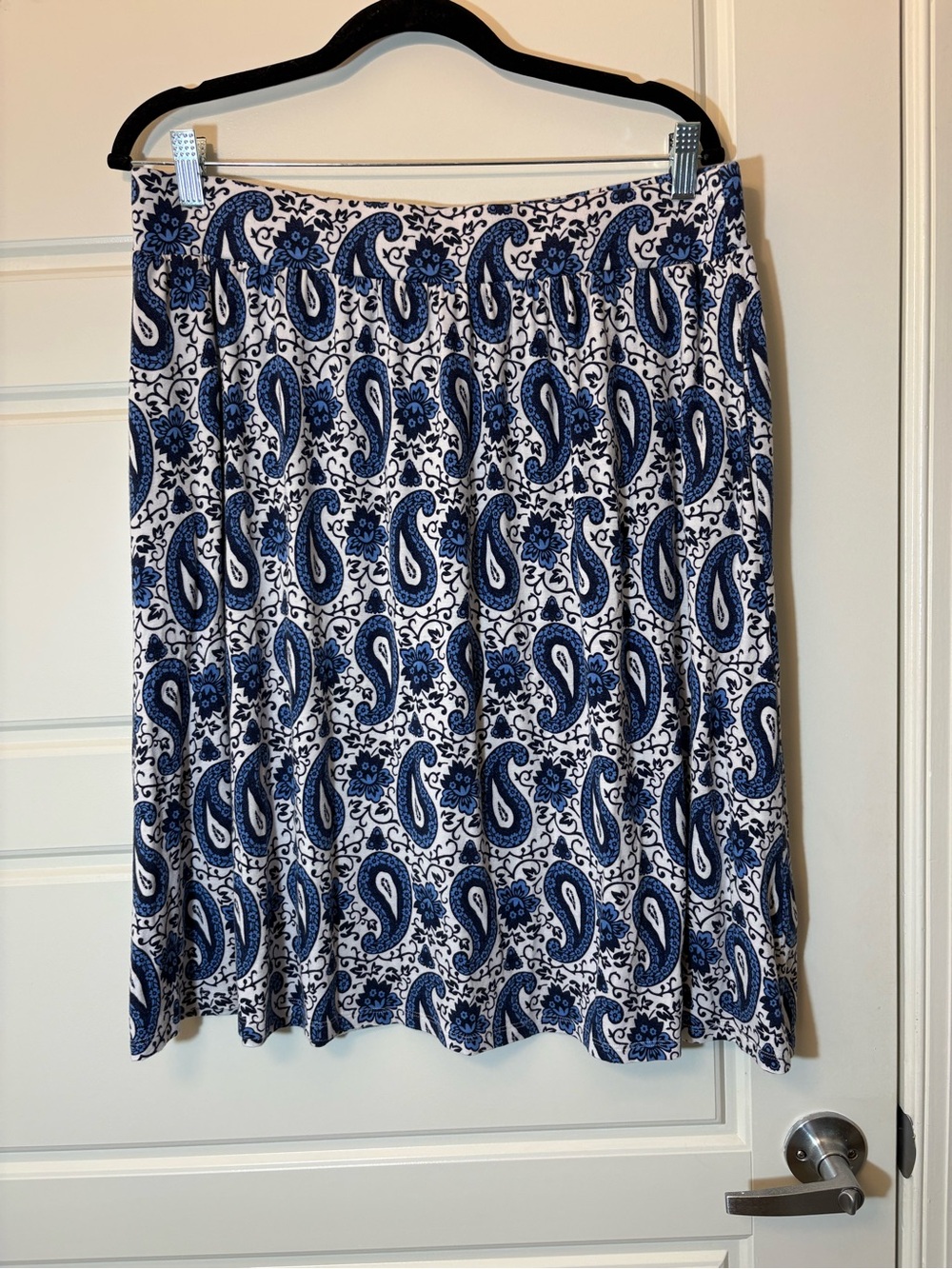 Blue Paisley A-Line Women's Skirt